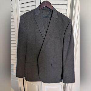 Kenneth Cole charcoal grey slim fit suit 46R